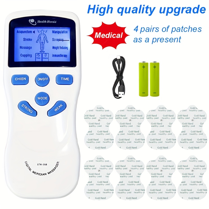 CESLIFF TENS + EMS Muscle Stimulator, Muscle Relief Pulse Massager with 8 Electrodes, TENS Units, Usable for Systemic/Body-Wide And Muscle Relaxation, Portable Design, Perfect Gift for Family And Friends! - Image 14