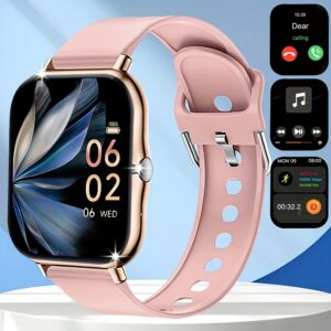 [Smart Watch] Full Touch Screen Smart Watch for Men and Women, Wireless Wireless Call/Answer Phone, Text Message Push, Remote Control Photography and Music Playback, HD Resolution Screen, Multiple APP Reminders, Suitable for Android and for iphone Systems, Multi-color Options, Perfect Gift for Men, Women, Couples, Parents, Friends, and Relatives!