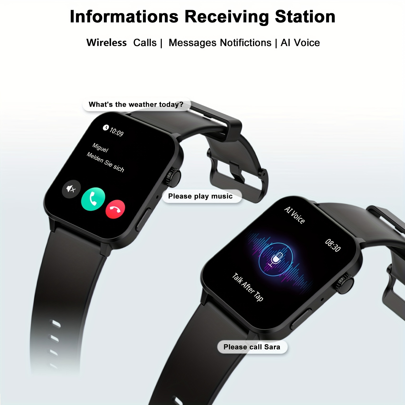 FeipuQu R30Pro Wireless Calling(Answer/Make Call) Smart Watch For Men Women, 100+ Sport Mode, Calorie, Pedometer, Multiple Wallpaper, The Best Christmas Gift For Couples - Image 4