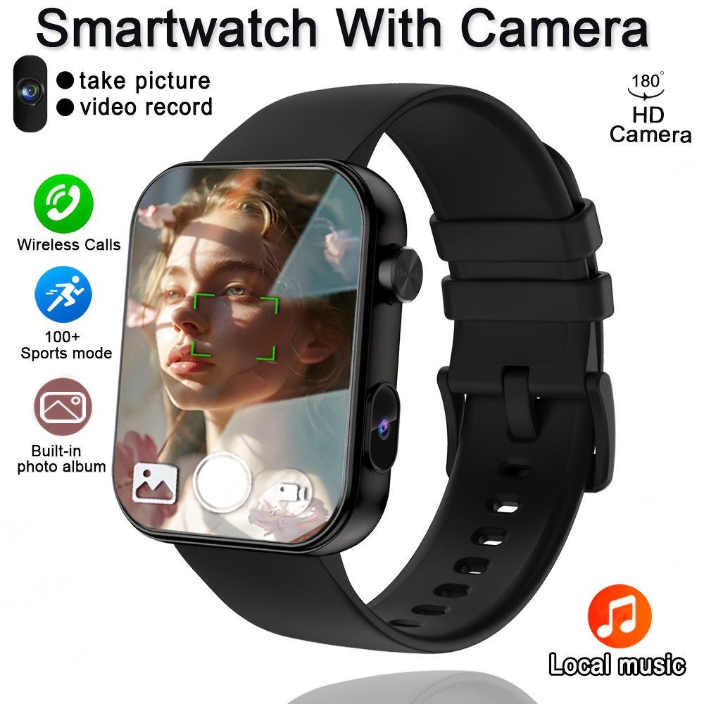 2025'S First Smart Watch That Can Take Photos, Record Audio, and Video, Equipped with Built-in Camera, Stylish Sports Watch. Wireless Phone. And Multifunctional Smart Watch - Image 3