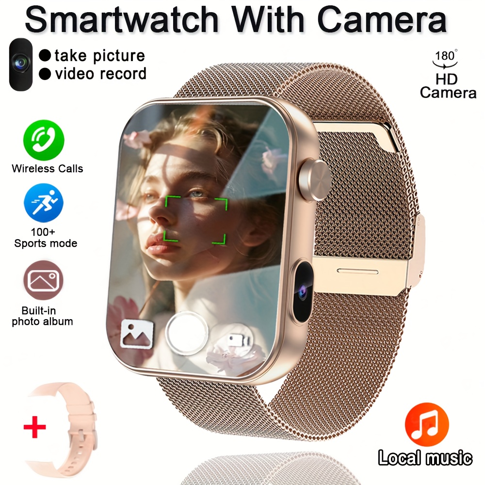 2025'S First Smart Watch That Can Take Photos, Record Audio, and Video, Equipped with Built-in Camera, Stylish Sports Watch. Wireless Phone. And Multifunctional Smart Watch - Image 9