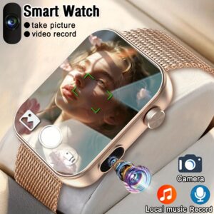 2025'S First Smart Watch That Can Take Photos, Record Audio, and Video, Equipped with Built-in Camera, Stylish Sports Watch. Wireless Phone. And Multifunctional Smart Watch