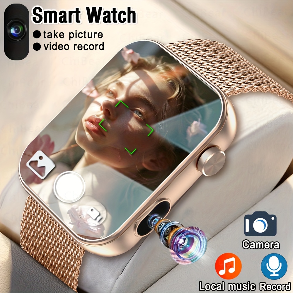 2025'S First Smart Watch That Can Take Photos, Record Audio, and Video, Equipped with Built-in Camera, Stylish Sports Watch. Wireless Phone. And Multifunctional Smart Watch