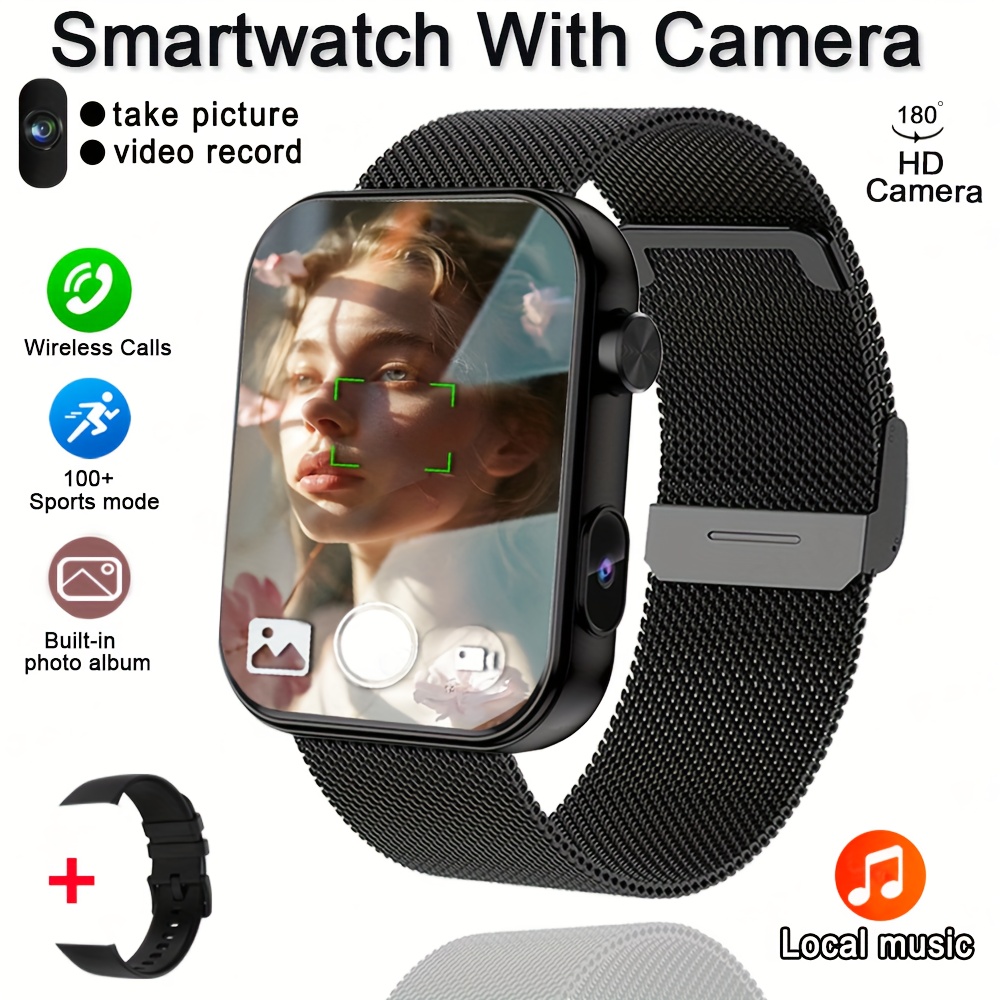 2025'S First Smart Watch That Can Take Photos, Record Audio, and Video, Equipped with Built-in Camera, Stylish Sports Watch. Wireless Phone. And Multifunctional Smart Watch - Image 7