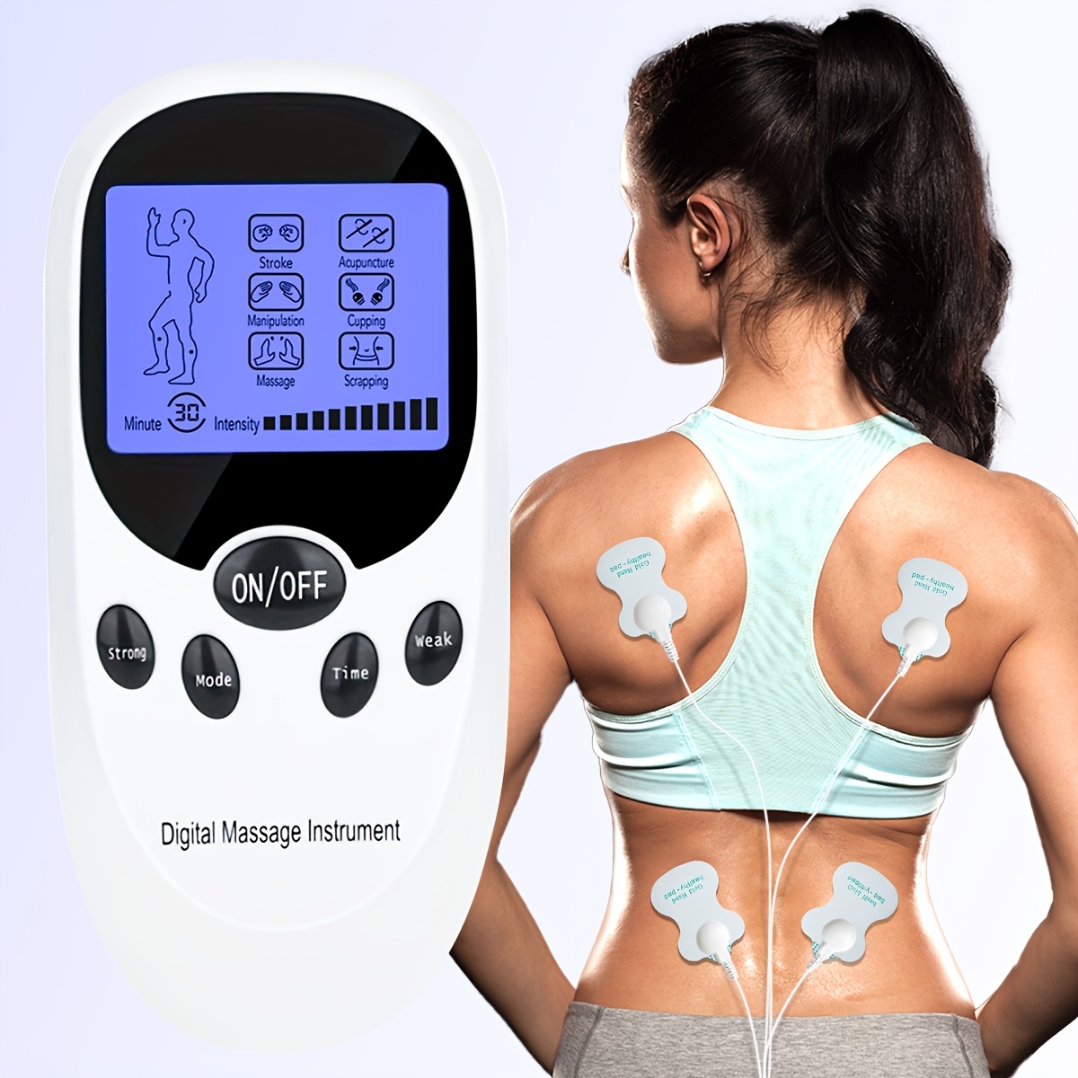 CESLIFF TENS + EMS Muscle Stimulator, Muscle Relief Pulse Massager with 8 Electrodes, TENS Units, Usable for Systemic/Body-Wide And Muscle Relaxation, Portable Design, Perfect Gift for Family And Friends! - Image 3