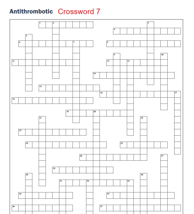 Antithrombotic drugs. 14 Medical crosswords. HTML and PDF files - Image 6
