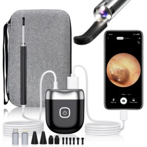 Digital Otoscope, 1080p HD Ear Camera with Ear Wax Removal Tools, Video Ear Scope Otoscope with Light, Compatible with iPhone15, iPad, Android Phone, USB, Ear Picks