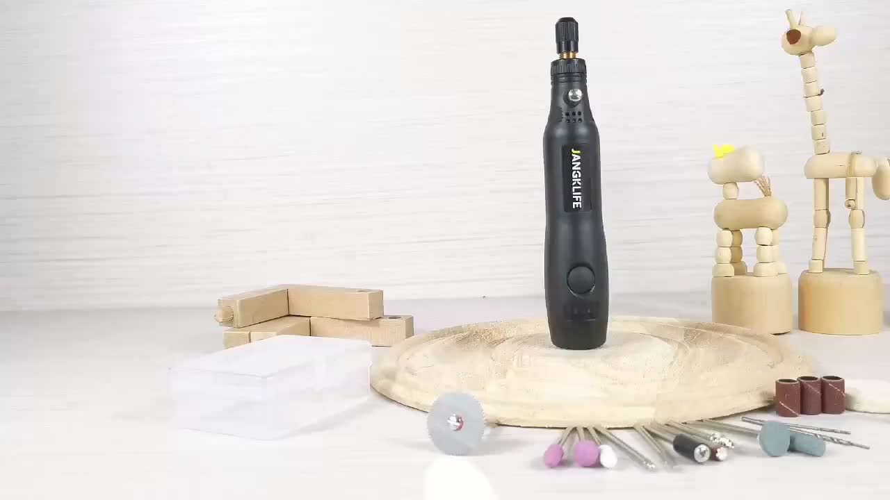 JANGKLIFE Rotary Tool Kit with 3 Speed, USB Rechargeable Battery, 36V Max Operating Voltage, Multi-Tool for Crafting, Grinding, with Attachment Set for Home Projects - Image 11