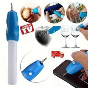 [Cordless Precision] Mini Electric Carving Pen - Cordless, Precision Etching Tool for Name Writing, Plastic, Battery Powered - Operating Voltage ≤36V (Batteries Not Included)