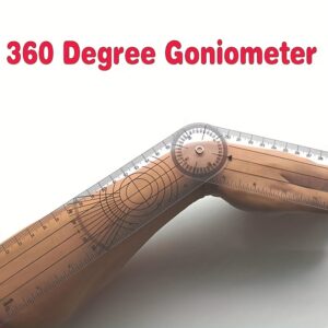 1pc 0-140mm 360 Degree Goniometer Angle Medical Spinal Angle Ruler Angle Finder Tool