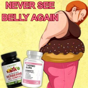 THERMO BURN BHB & KETO & Berberine Powerful Formula, 1200 for MG, 120 Capsules | Synergistic Effect Of Ceylon Cinnamon And Willow Bark Berberine | Optimizes Body Function, Eliminates Edema, And Supports Waist And Belly Reduction. Suitable for Women,