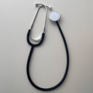 1 Portable Dual-Head Stethoscope - EU Professional Cardiology Medical Device, Suitable for Nurse Training and Adult Use, Stethoscope Box, Stethoscope Bag, Stethoscope Holder