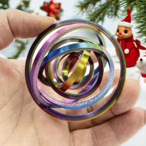 [Mini Creative Fidget Spinner] Toys & Games > Novelty Toys > Mini Creative Fidget Spinner - Rotating Ring Physics Gyro, Simple and Fun Multi-Color Interactive Prop, Relaxing Finger Toy for Adults, Perfect Gift for Christmas, Halloween, or New Year Parties, Fidget Spinner, Rotating Spinner, 3d Printed Fidget/toy, Fidget Sensory Toy