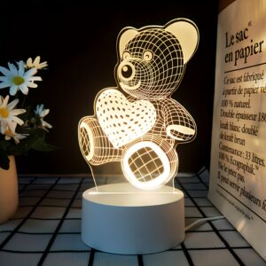 Night lamp, desk lamp, bedroom bedside lamp, creative birthday gift for girl's best friend, desktop decoration, dormitory atmosphere