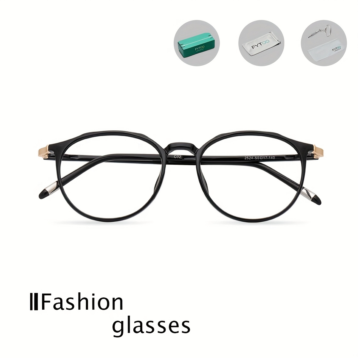 FYTOO Brand Full-rim Detachable and Installable Replacement Eyeglass Lenses, Black Tortoiseshell Patterned Glasses for Men & Women - Elegant, Fashionable Trendy Decorative to Match with Various Styles of Clothing at Parties Gatherings Fe - Image 6