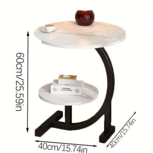 Adjustable Height Computer Desk with Wood Top & Metal Frame - Heavy-Duty Mobile/Lift-Top Table for Bed, Sofa, Dorm - Space-Saving Standing Desk (White/Black) - Easy Assembly, No components combined in final product for Office