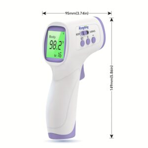 Baby Non-Contact Forehead Thermometer, Digital Thermometer with Fever Alarm Function, 3 Backlights And 32 Memory Functions, Quick Accurate Results, Suitable for All Ages, Basic Thermometer, Newborn Necessities, FDA Cleared