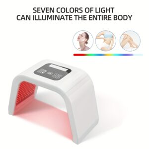 Christmas Day, Boxing Day7-Color LED Skincare Device (Face & Full Body Use) 7 Colors With Multiple Effects To Meet All Your Needs, Suitable For Face, Neck & Body, Perfect For Personal Use Or Gifting Girlfriend/Mother'S Day
