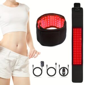 FDA Cleared 3-in-1 Chips Infrared Light Belt for Body 660nm 850nm Wearable Red Light Wrap with Timer for Decrease Inflammation, Wound Healing, Treat Recovery